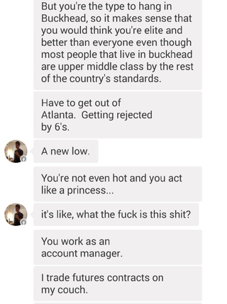 Illustration for article titled Finance Douche Throws Pee-Pants Tantrum After Being Rejected on Tinder